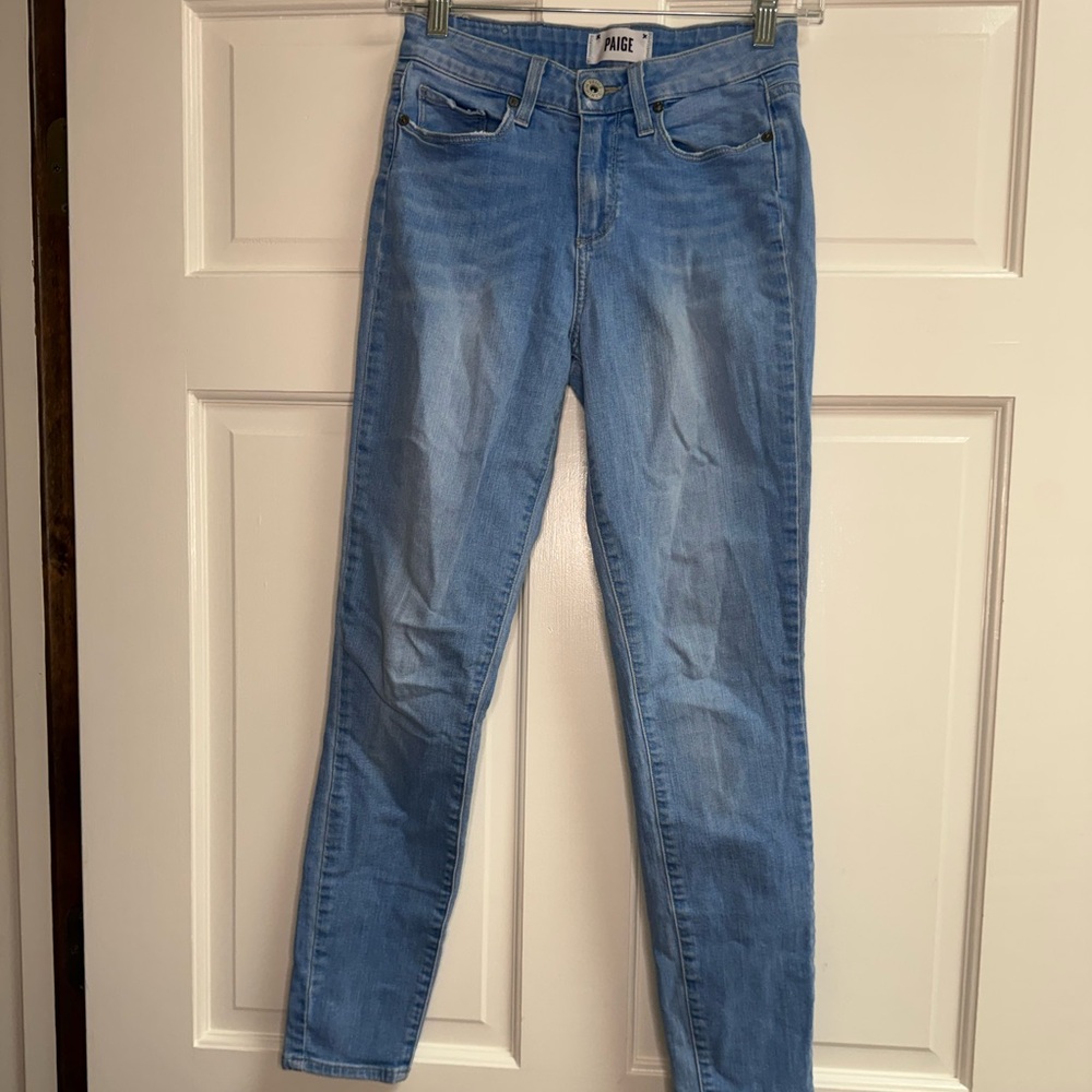 PAIGE Light Blue Skinny Jeans